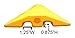 Eagle 9 Foot Long (2 x 4.5 feet) High Density Polyethylene Speed Bump Cable Guard with Anchor Kit, 108