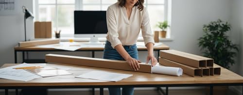 Teilemagnet Versandhülse Quadratisch 2 Meter 10 Stück 80x80 mm Versandkarton Made in Germany