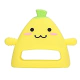 Banana Baby-Beißhandschuh, Silikon-Fäustling Für Sensorische Stimulation, Hand-Auge-Koordination, Süßer Kaubarer Beißring Für Orale Gewohnheiten, Unisex-Babygeschenk
