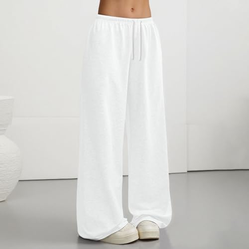 Pantalon ample graphique taille haute pour effacer l'inconfort