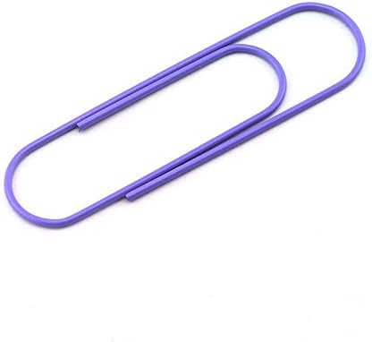 RuiLing 30-Pack 4 Inches Mega Large Paper Clips - Light Purple 100mm Cute Paper Needle Multicolor Bookmark, Office Supply Accessories