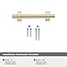 Amerock | Cabinet Pull | Champagne Bronze | 3 inch (76 mm) Center to Center | Davenport | 2 Pack | Drawer Pull | Drawer Handle | Cabinet Hardware