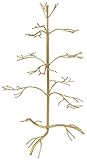 Red Co. Ornament Tree Christmas DΓ©cor Jewelry and Accessory Display in Gold Finish - 25" h