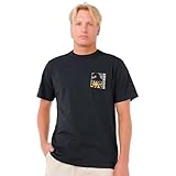 La camiseta Coastline combina comodidad de ajuste relajado con lavado a piedra teñido con pigmento 100% algodón. Las impresiones delanteras y traseras junto con una etiqueta tejida de bandera completan este esencial suave e informal para los días de playa relajados.
