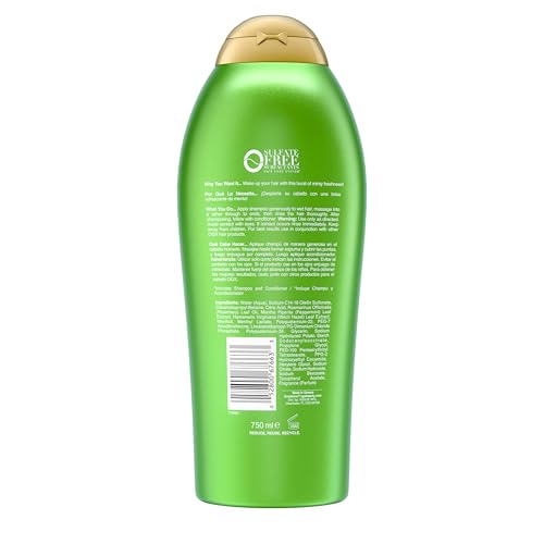 OGX Extra Strength Refreshing Scalp + Rosemary Mint Shampoo, Clarifying Shampoo for Oily Hair Helps Remove Oil & Residue to Clear Away Buildup, Sulfate-Free Surfactants, 25.4 fl. oz - image 7