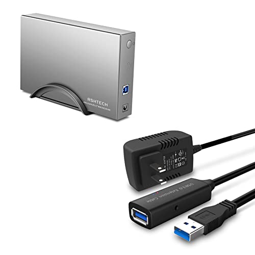 Caja externa aluminio 3.5 pulg SATA USB 3.0 RSHTECH miniatura 1