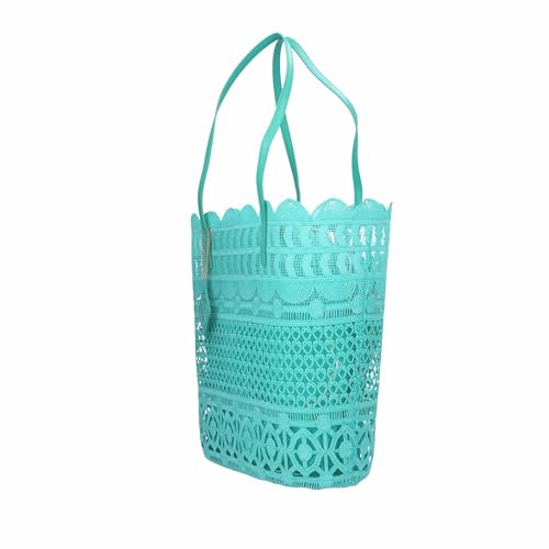 Sac à main Cafe Noir bleu en dentelle avec charm taille unique