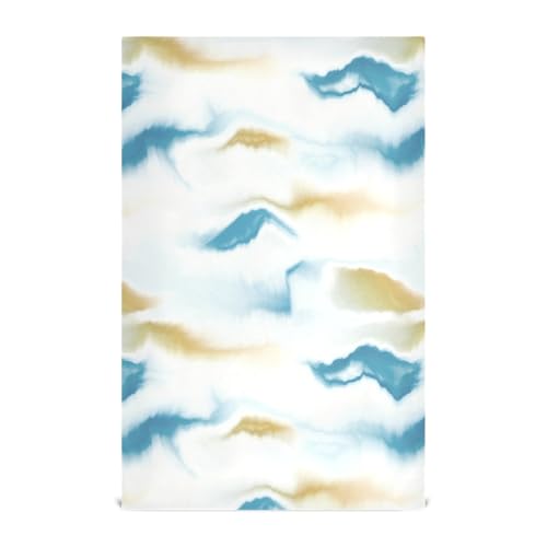 susiyo Kitchen Dish Towels Flow Watercolor Stripe Tie Dye Kitchen Towels Set of 4 Super Soft Microfiber Polyester Dish Towels Set Highly Absorbent Bar Towels Decorative Tea Towels, 28x18 Inch