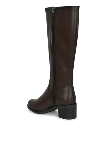Image of Delize Womens Brown Chelsea Knee Boots 65380