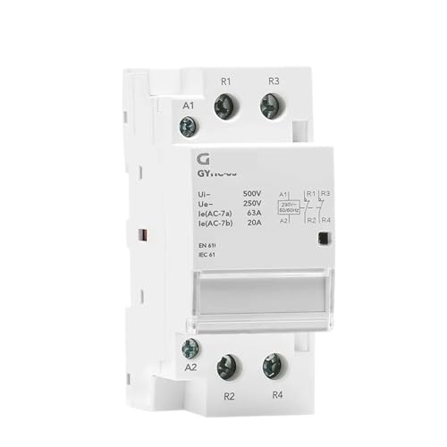 Contacteur modulaire 2P coupe circuit automatique 63A 220V pour eviter les surcharges
