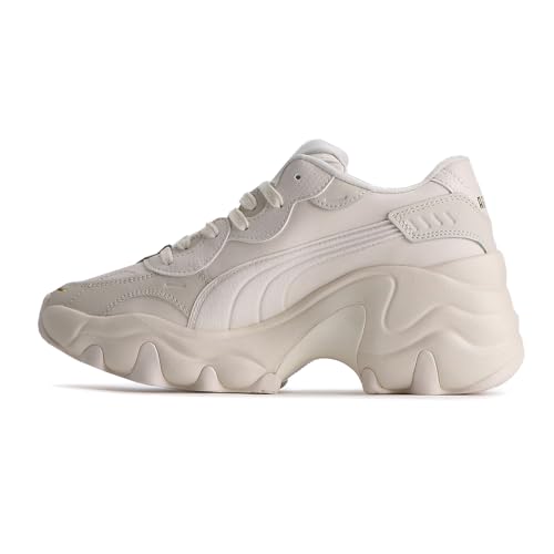 PUMA Womens Pulsar Cat Logo Graphic Lace Up Sneakers Shoes Casual - White - Size 10 M3