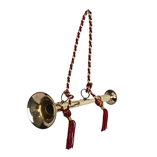 Musical Instrument Bugle Brass Wind Army Brass Band Trumpet Metal Flugelhorn To Play Decorative Gift For Boys & Girls, Military Cavalry Scouting Trumpet Bugle With Mouthpiece (7 Inch) #TOP4