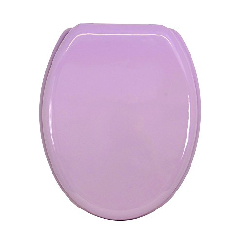 MSV MDF Toilet Seat, Light Pink, 42,5 x 36,5 x 1,6 cm - Image 2