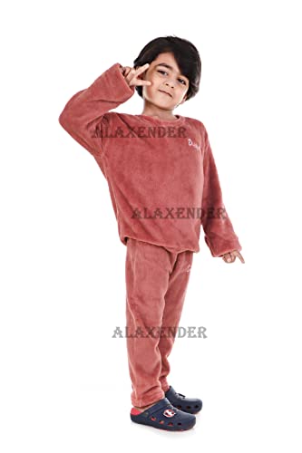 Image of Winter Night Suit for Kids Top & Pajama Set (Warm Fleece) Size (4 to 6 Years Kids)