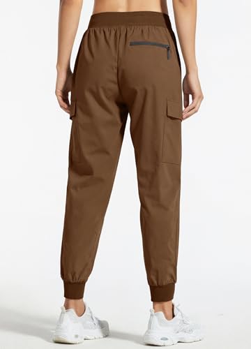 Image of Libin Women's Hiking Cargo Pants Quick Dry Joggers Petitle /Regular /Tall | Lightweight, UPF 50+, Water Resistant, Zipper Pockets for Athletic Running Travel Lounge Casual Outdoor Golf Safari Clothes