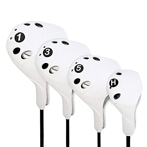 Housses de club de golf hybrides PGM blanches pour protèger efficacement vos clubs surdimensionnés