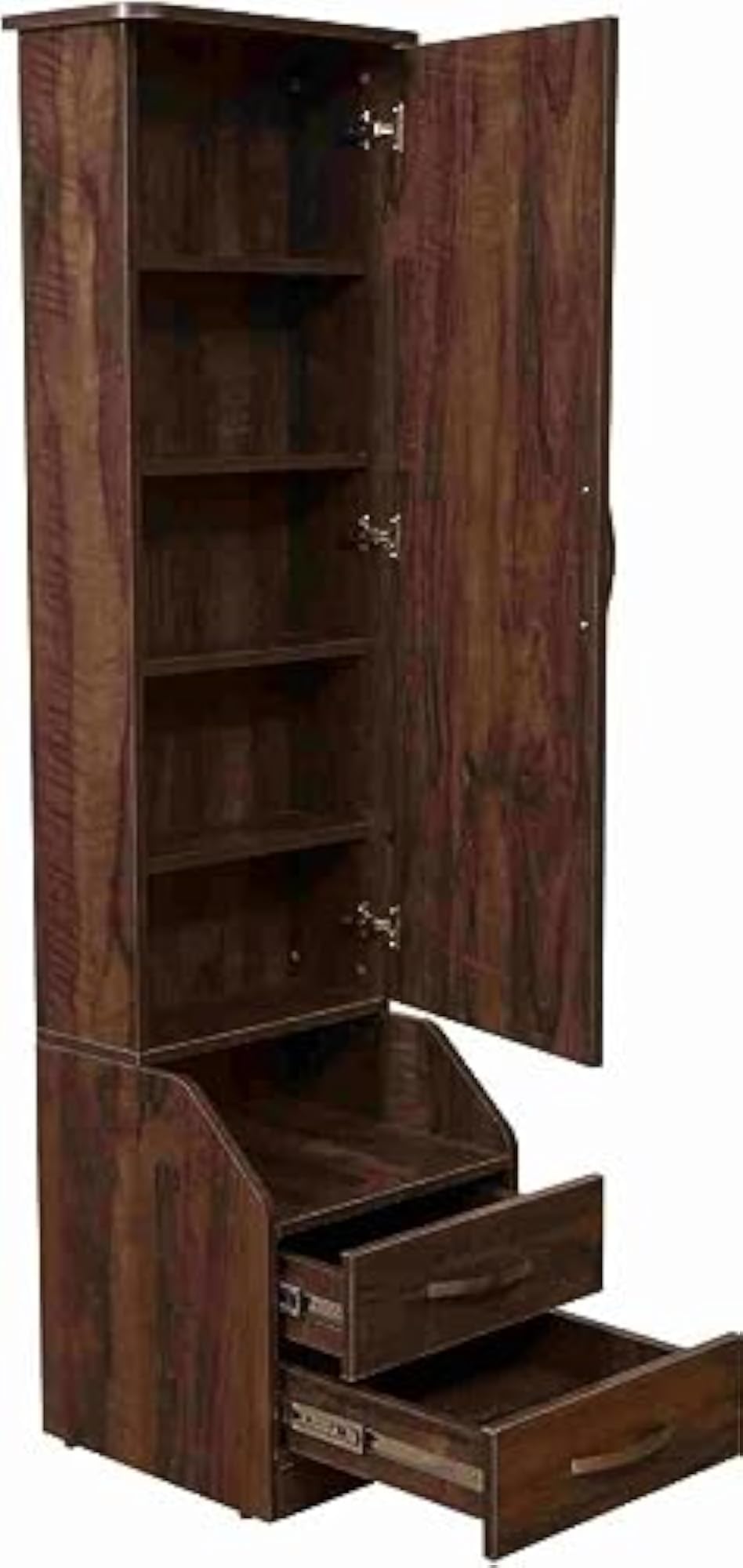 Engineered Wood Dressing Table With Mirror And Storage