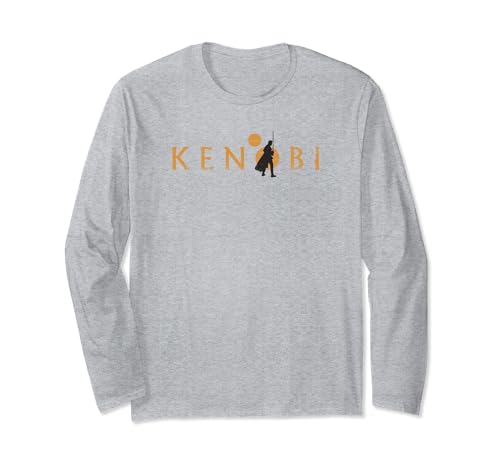 T-shirt Star Wars Obi-Wan Kenobi à imprimé silhouette graphique détaillé et manches longues