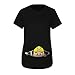 Produktbild Damen Schwangere Maternity Umstandsmode T-Shirts Kurzarm Umstandsshirt Druck Motiv für die Schwangerschaft T-Shirt Schwangerschaftsshirt