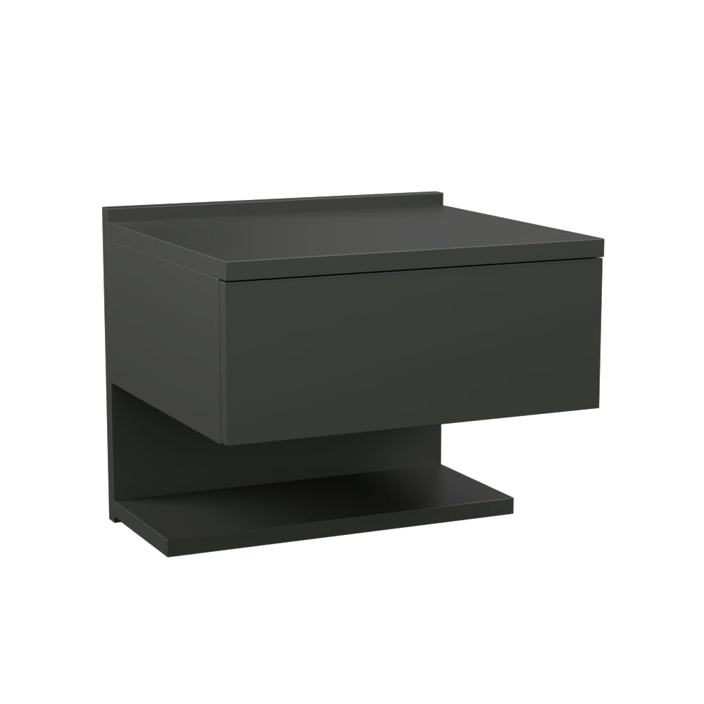 Comodino A Muro ComfortCove - Cassettiera Sospesa Bianca, 35x30x31.6 Cm - Foto 9