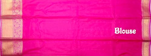 Image of VFCollections Women's Kanchipuram Silk Bridal Pure Pattu Cream White Sarees With Blouse
