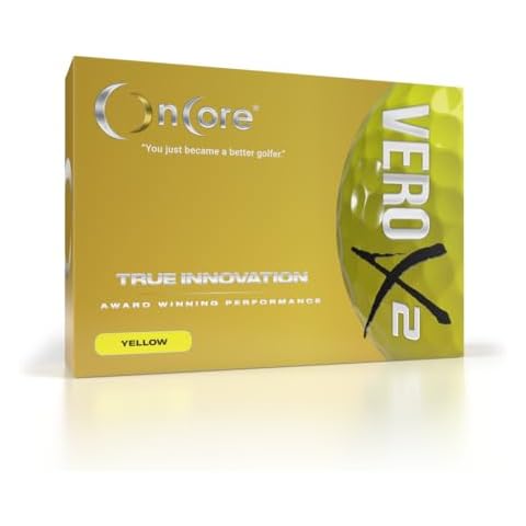 VERO X2 Golf Balls - Tour Performance Balls - Yellow (Dozen) Cover