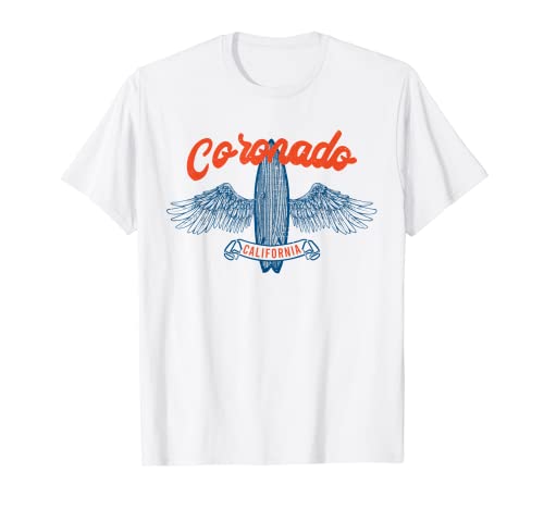 Vintage Coronado California Palmiers CA Retro Surf T-Shirt