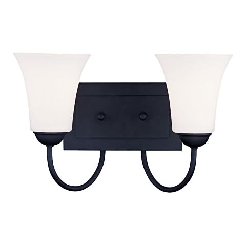 Livex Lighting 6482-04 Ridgedale 2 Bath Light, Black Cover
