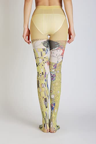 Image of Sahabowi Women Tights, Sheer High Waist Pantyhose, Vintage Control Top Stockings, Siwa opaque print1