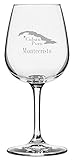 Montecristo Cuban Cigar Themed Etched 12.75oz All Purpose Wine Glass