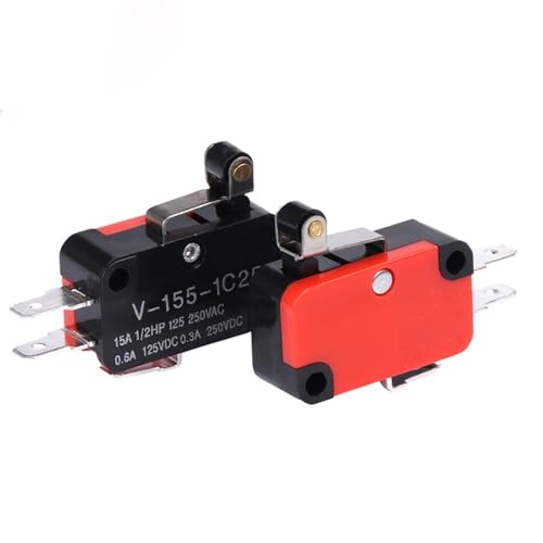 Interruptor de límite V-155-1C25 con palanca de rodillo SPDT para microinterruptor de acción rápida