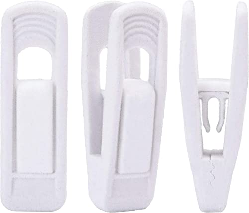 Image of Trgowaul Velvet Hangers Clips, Pants Hangers Velvet Clips, Strong Finger Clips Perfect for Thin Velvet Hangers