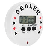 OFFSCH Temporizador Electrónico de Póker Función de Cuenta Regresiva, Adecuado para Juegos de Mesa y Torneos de Cartas en Casa