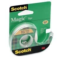 Scotch Ruban Magic - 2 Rouleaux, 19 mm x 7,5 m - Idéal pour le Bureau et l' École