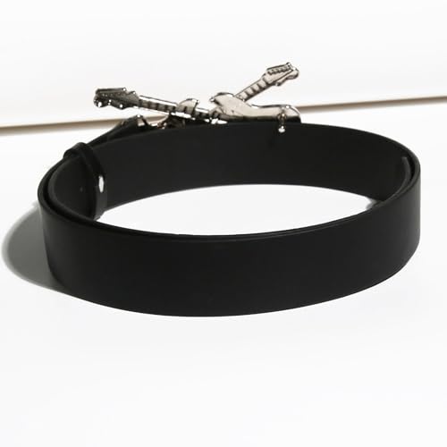 Skinny Waistband for Women Elegant Punk Guitar Buckle Belt Versatile Rock and Roll Retro Girdle Belt Stylish Accessory4
