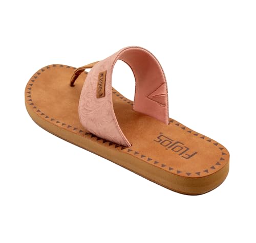 Image of Flojos Grace Women's Hooded Thong Sandal, Tan Artisan