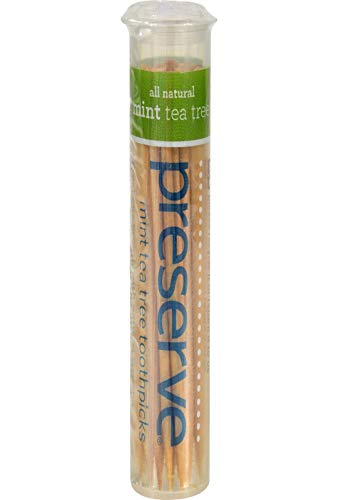 Preserve, Toothpicks Mint Tea Tree, 35 Count