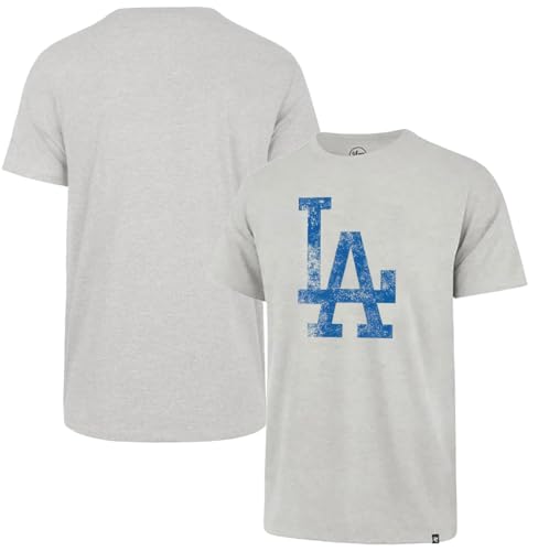 Image of 47 Brand MLB Men's Team Color Distressed Imprint Primary Logo Short Sleeve Baseball T-Shirt