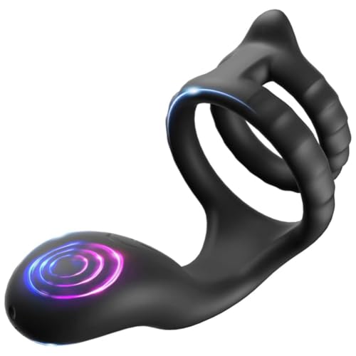 XIKDJ Anillos Vibradores para Hombres con Modos De Vibración, Juguete Sexual para Hombres, Anillo para El Pene, Anillo Elástico para Hombres Y Parejas, Extremadamente...