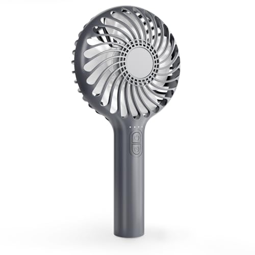 HonHey Handheld Fan Portable, Mini USB Rechargeable Fan with 4 Speed Settings,Long Runtime (3-10 Hours), Makeup Eyelash Tool for Women & Girls, Kids, Office, Home, Travel, Outdoor Use