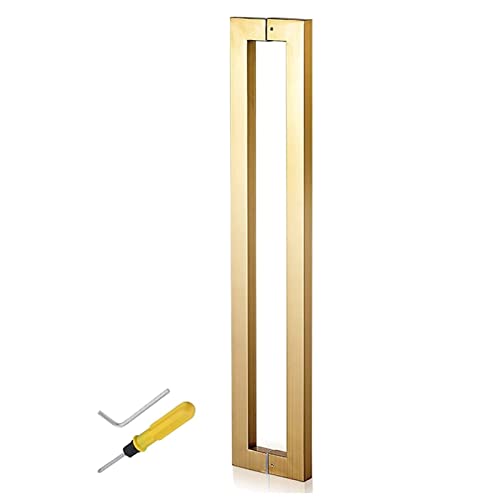 Poignée de porte longue en acier inoxydable double face pour entrée design - 2