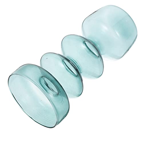 HOLIDYOYO Vaso De Hidroponico Decorativo para Mesa Elegante Jarrón De Azul para Salón y Dormitorio