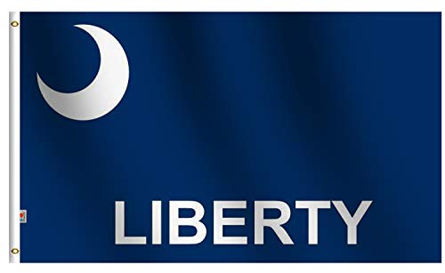 rhungift Fort Moultrie Liberty Flag Colonial American Crescent Mo...