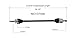 GSP NCV37506 CV Axle Shaft Assembly - Right Front (Passenger Side)