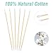 BOOSTEADY 6 Inch Cotton Gun Cleaning Swabs with Bamboo Handle in Storage Case（Choose Your Tip）