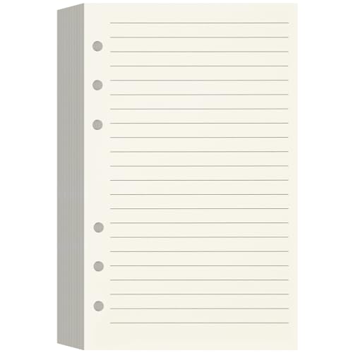 Leather Journal Refills Lined, MALEDEN Leather Journal Notebook Refillable Paper for 5x7 Traveler Journal Inserts 200 Pages