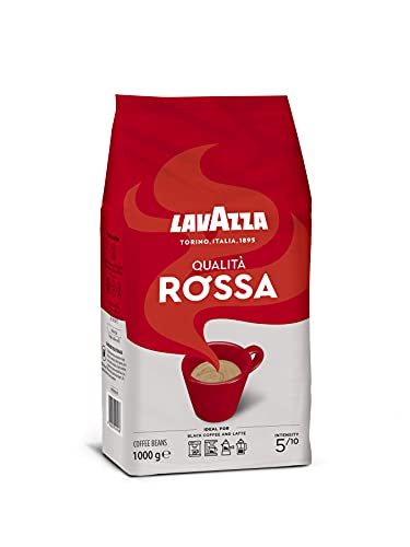 Lavazza Calidad Rossa Grano entero, paquete de 1 kg.