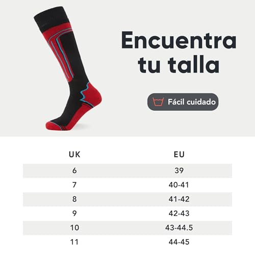 Miniatura 5 de Calcetines Térmicos De Esquí Fm London Paquete De 4 Para Hombre Y Mujer - Ajuste Ergonómico Para Máxima Comodidad Durante La Actividad, 39-45