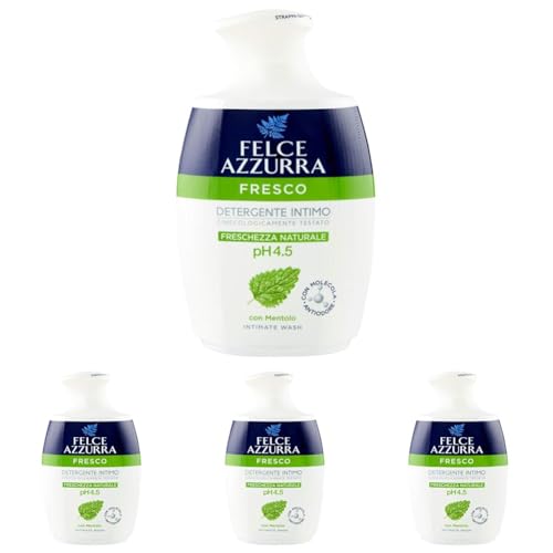 Felce Azzurra - Frisches Intimo-Reinigungsmittel - pH-Wert 4,5 natürliche Frische - 250 ml (Packung mit 4)