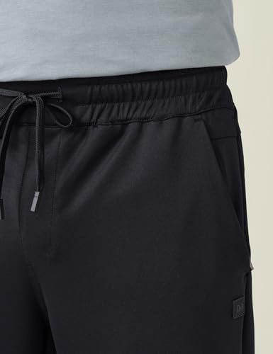 Image of DAMENSCH Men Mid Rise Regular Fit Cotton Blend Solid Moisture Wicking Antimicrobial Zipper Pocket Super Comfortable Baby Terry Lounge Joggers